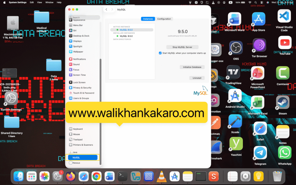 Install MySQL on MacBook 2