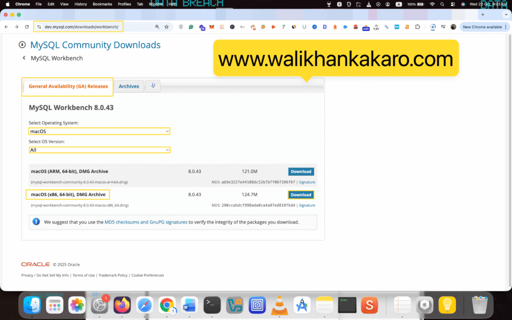Install MySQL on MacBook 3