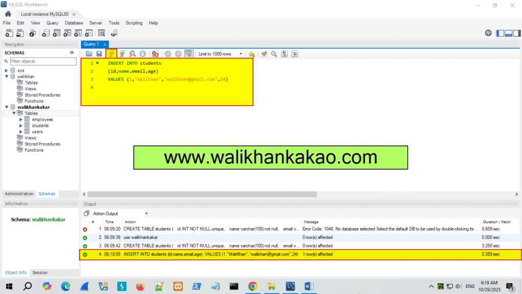 MySQL table constraints 2