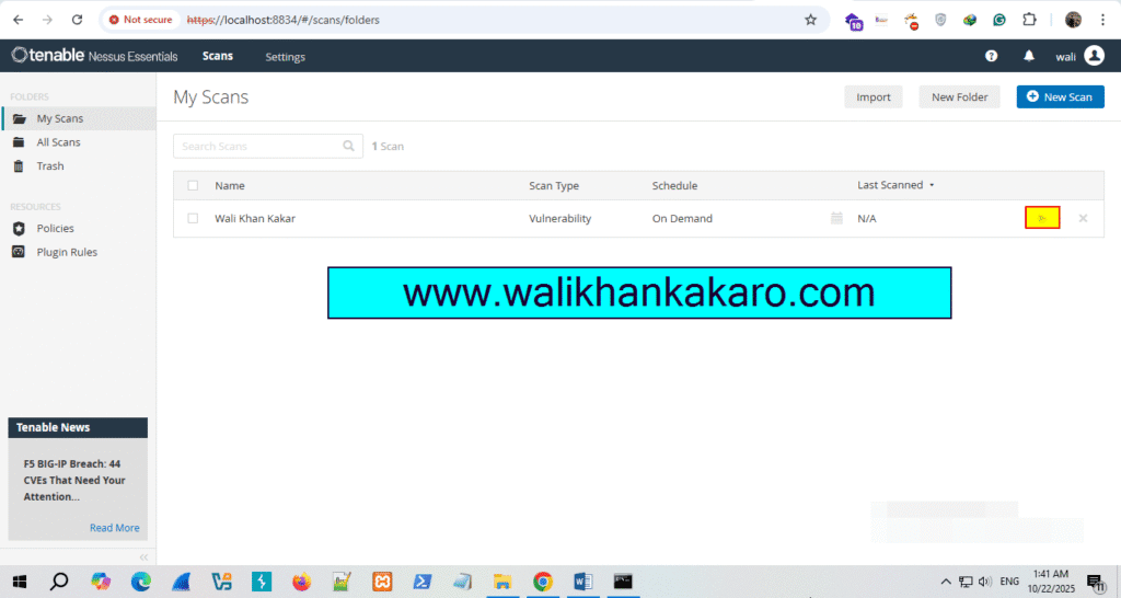Nessus Vulnerability Assessment 5