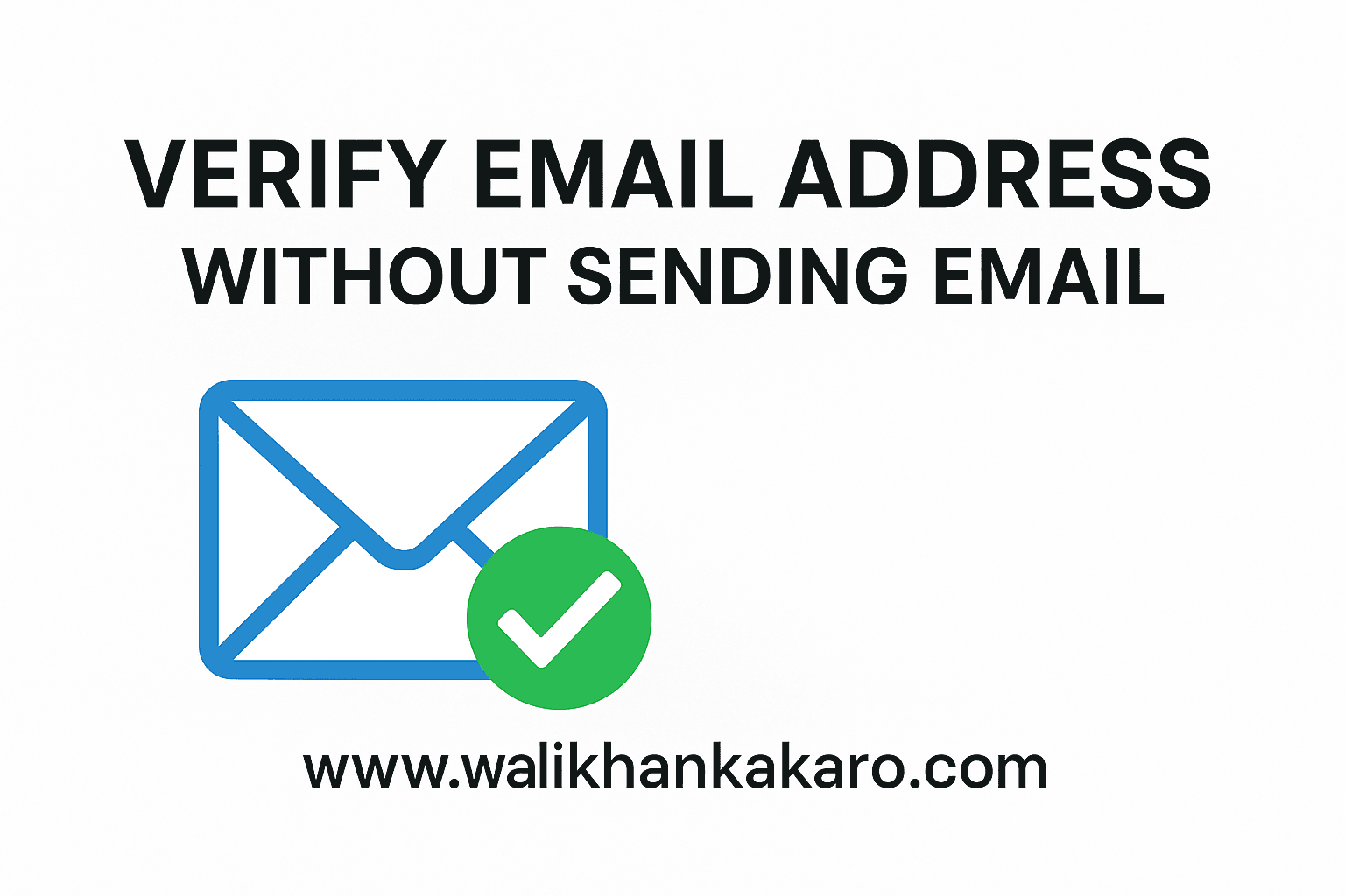 Verify email address without sending email