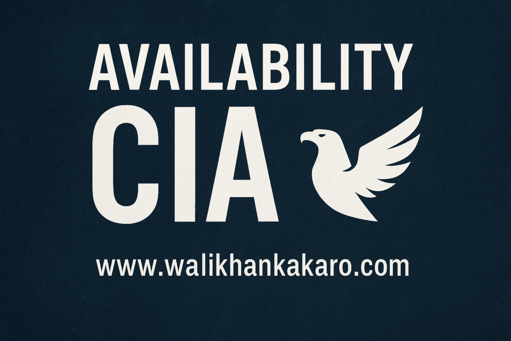Availability CIA