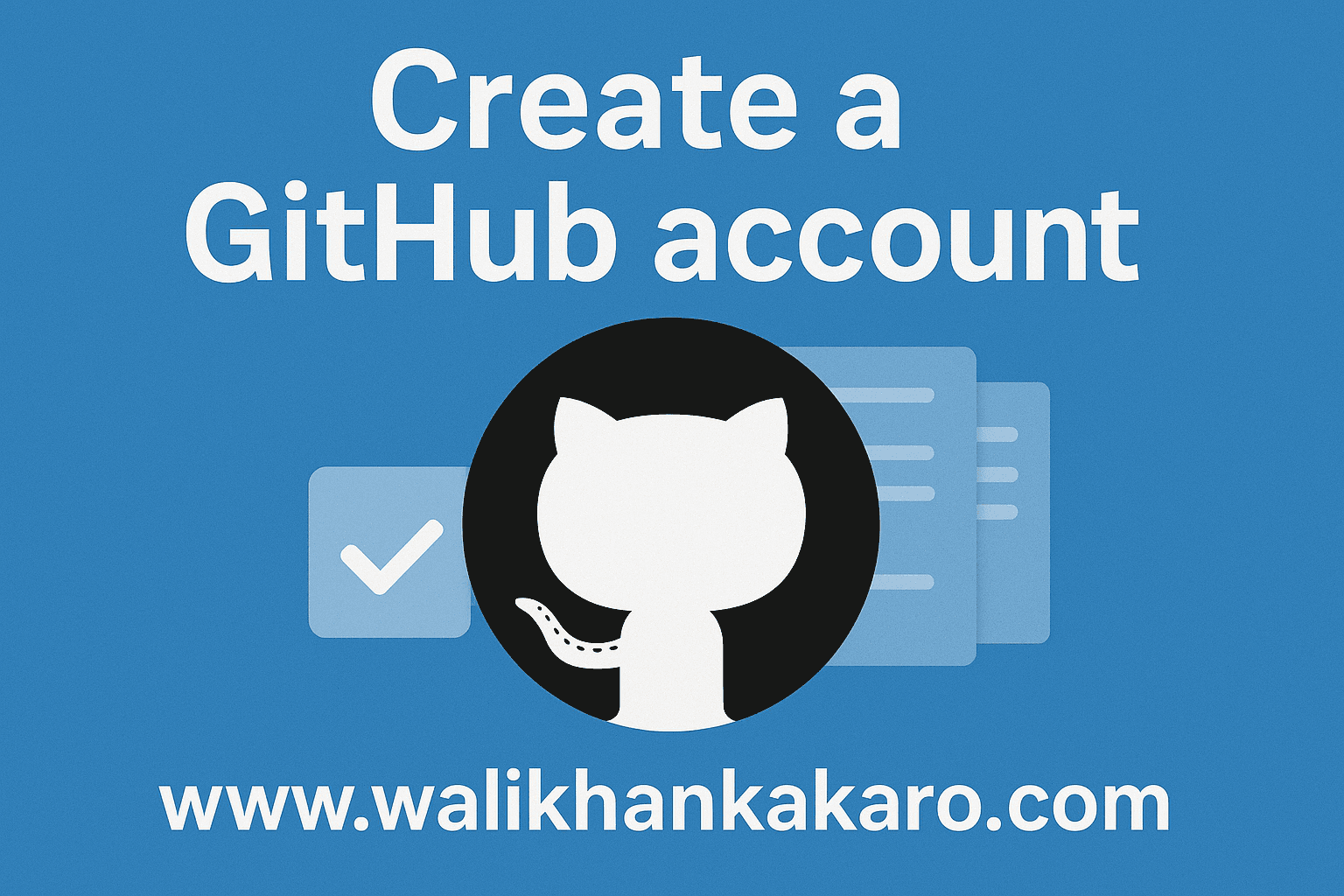 Create a GitHub account
