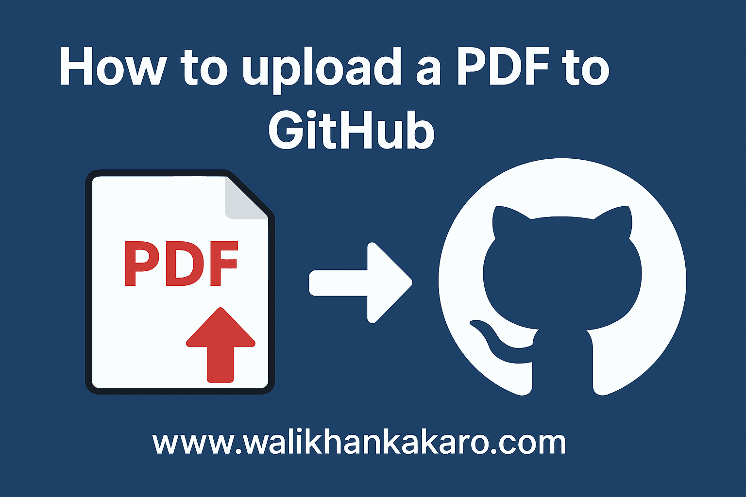 How to upload a PDF to GitHub