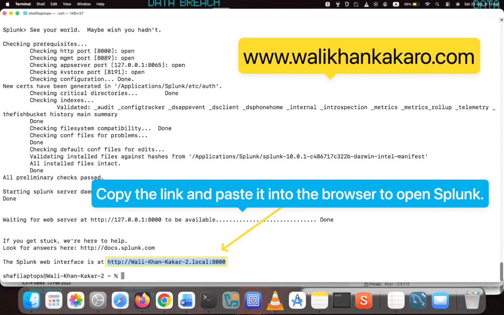 Splunk Mac 6 Splunk Mac 4
