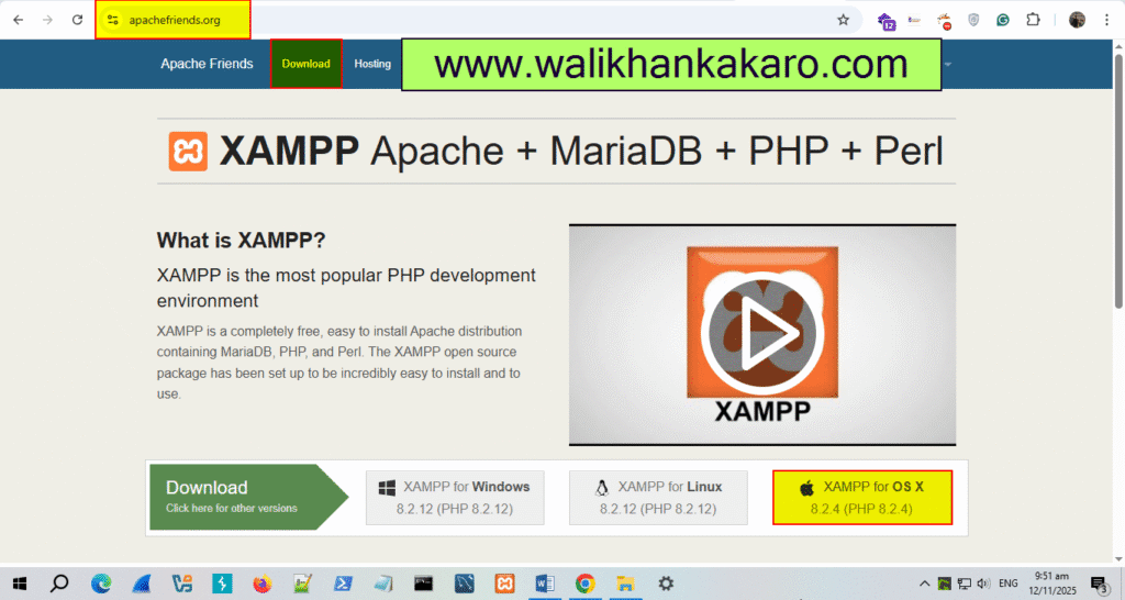 Install XAMPP on Mac 1