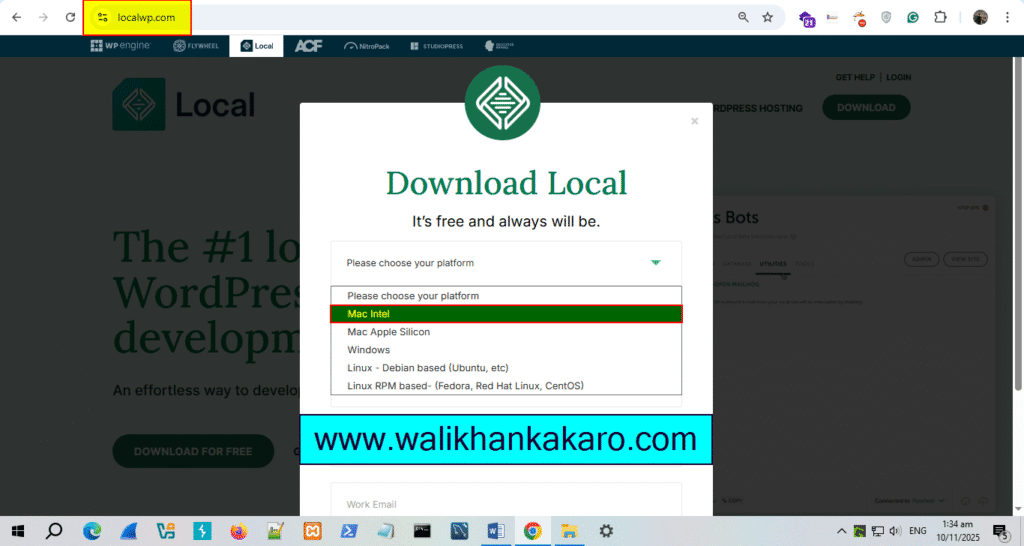 Local WordPress install Mac 2