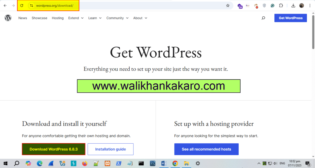 WordPress on Localhost XAMPP 1