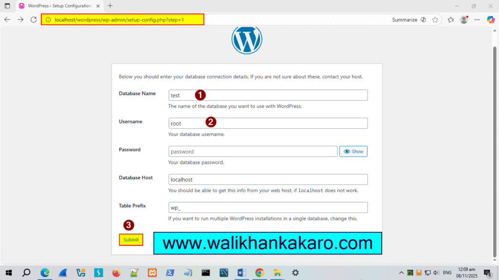 WordPress on Localhost XAMPP 5