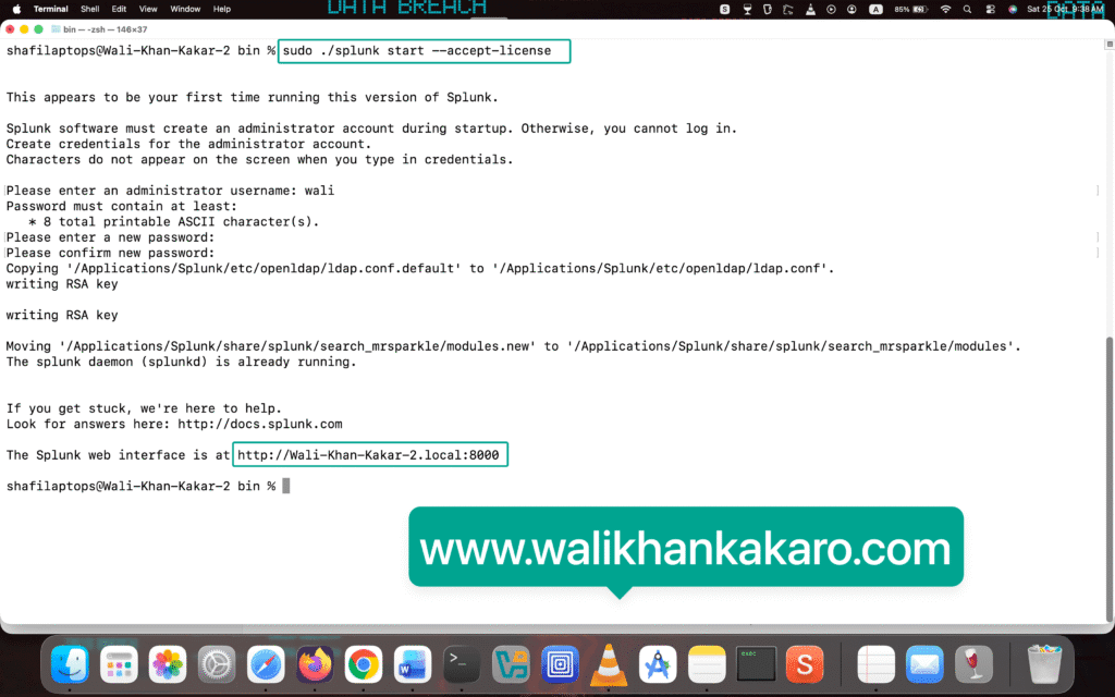 Splunk Mac 9 Second method 2