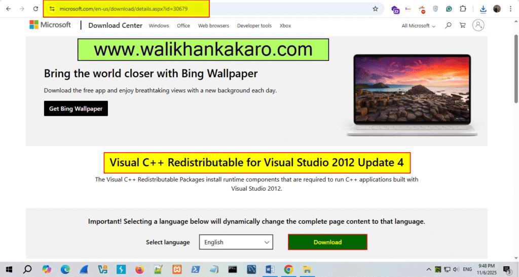WampServer msvcr110.dll is missing from your computer 2