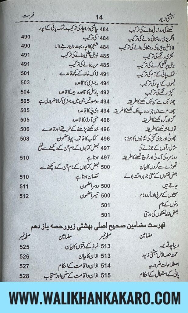 Bahishti Zewar 14 Bahishti Zewar 13