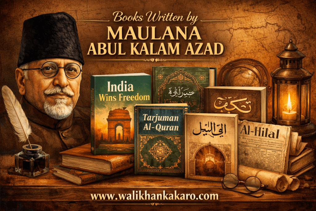 Books written by Maulana Abdul Kalam Azad