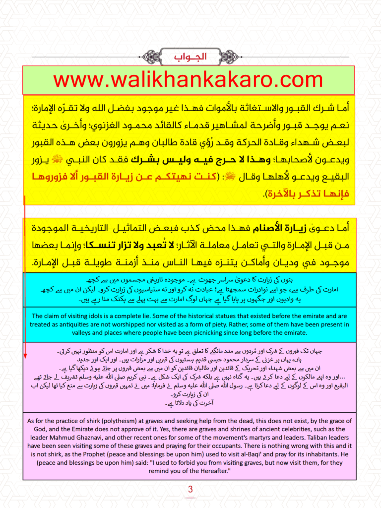ردود على شبهات للغلاة تتعلق بإمارة الطالبان 6 ردود على شبهات للغلاة تتعلق بإمارة الطالبان 4