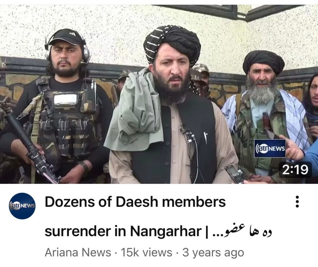 Daesh members surrendered to the Afghan Taliban 1