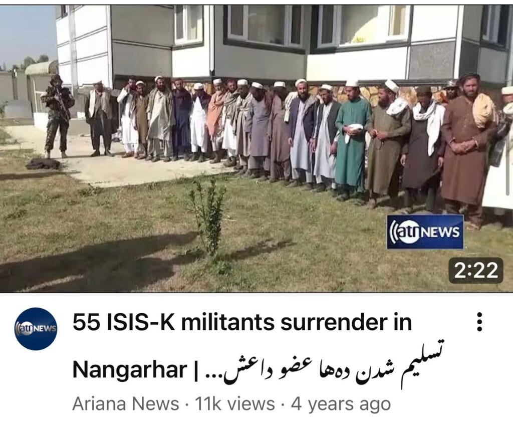Daesh members surrendered to the Afghan Taliban 2