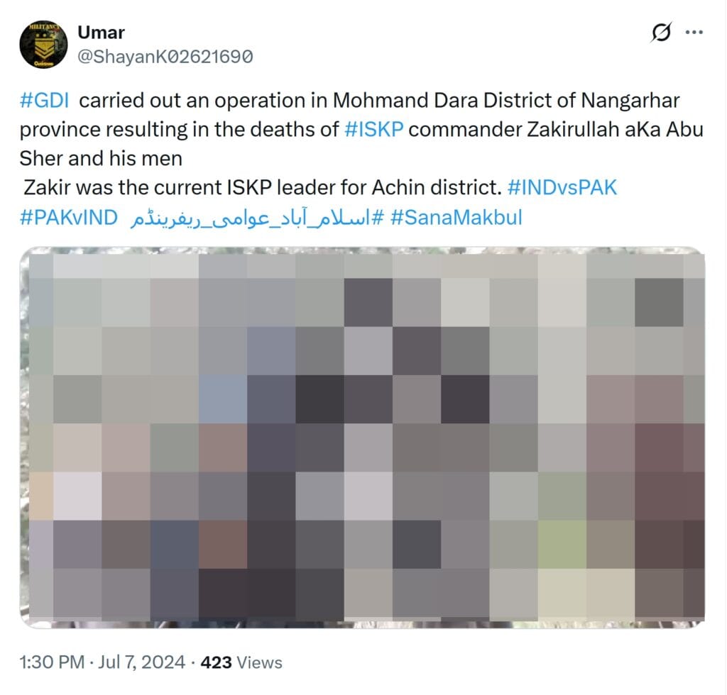 GDI raids the Daesh hideout in Mohmand Dara in 2024 11