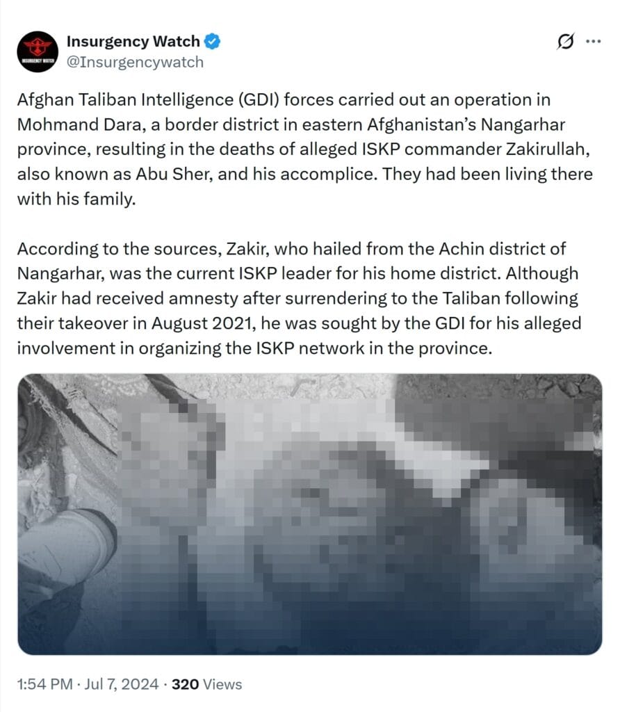 GDI raids the Daesh hideout in Mohmand Dara in 2024 8