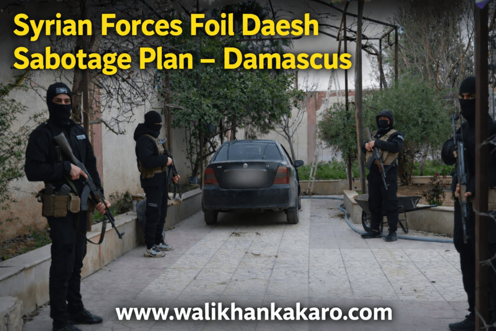 Syrian forces foil Daesh sabotage plan Damascus
