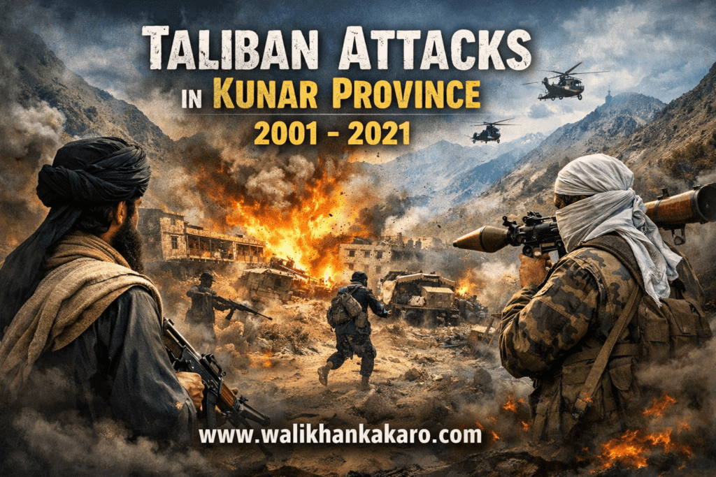 Taliban attacks in Kunar province from 2001 to 2021