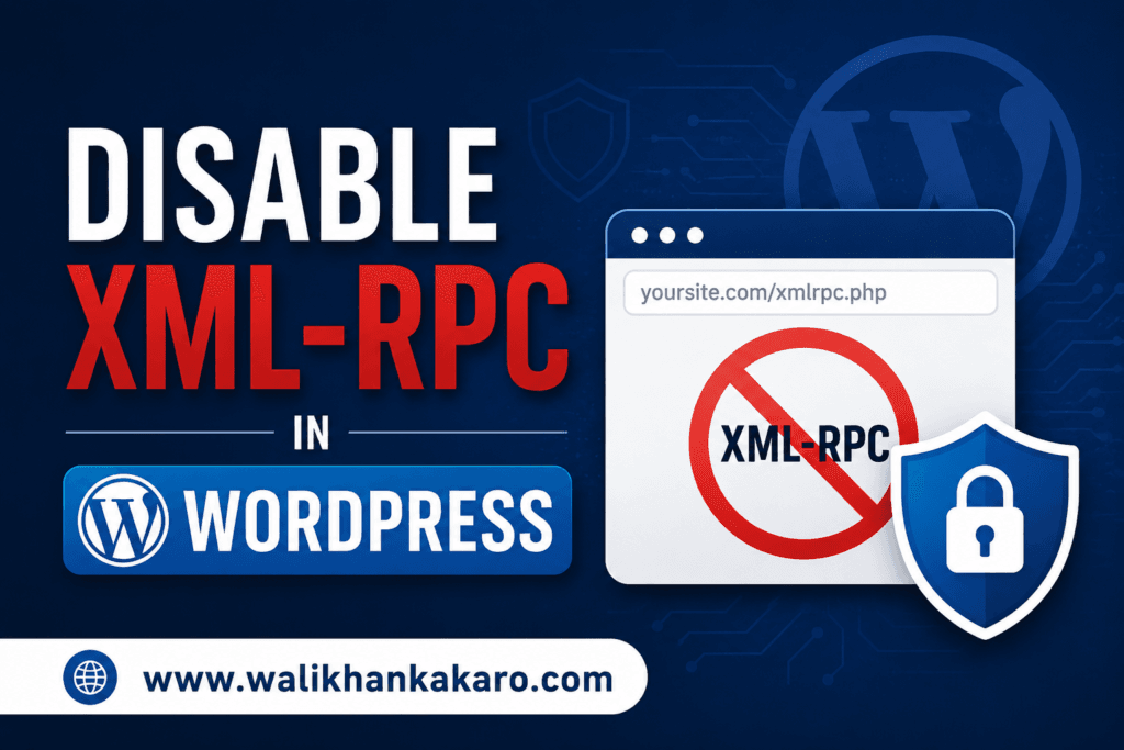 Disable XML-RPC in WordPress 2 Disable XML-RPC in WordPress