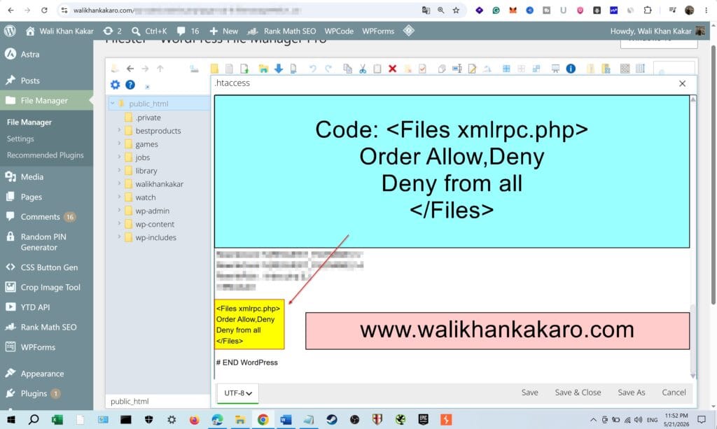 Disable XML-RPC in WordPress 4 Disable XML-RPC in WordPress 2