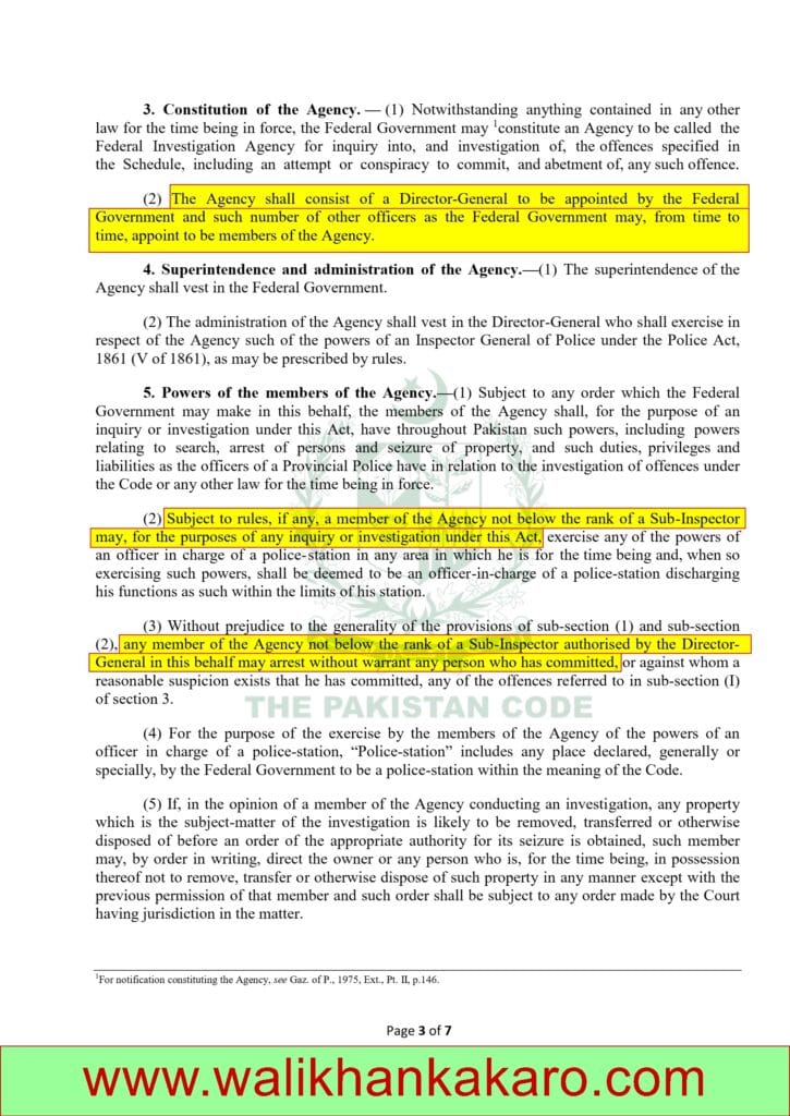 FIA Act 1974 3