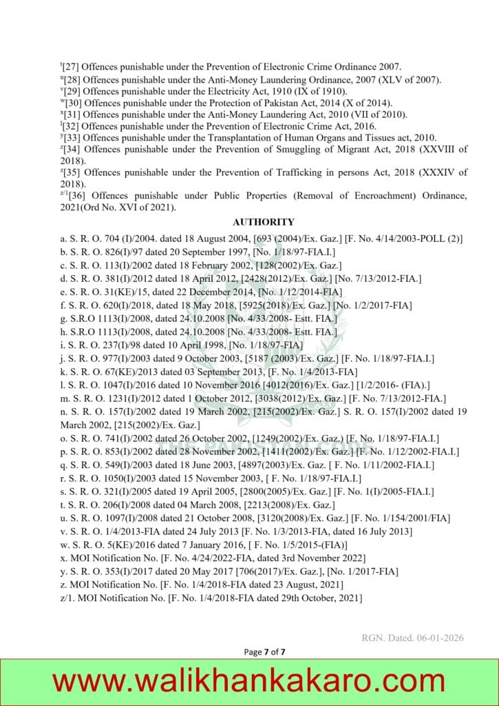 FIA Act 1974 6