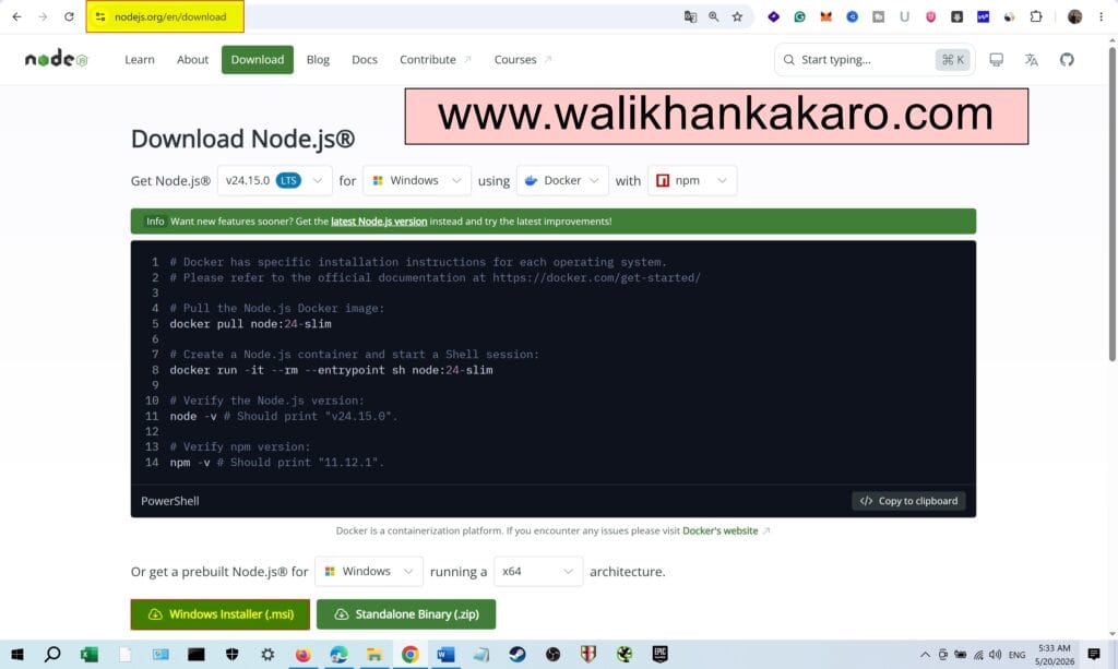 How to install Node Js in Windows 3 How to install Node Js in Windows 1