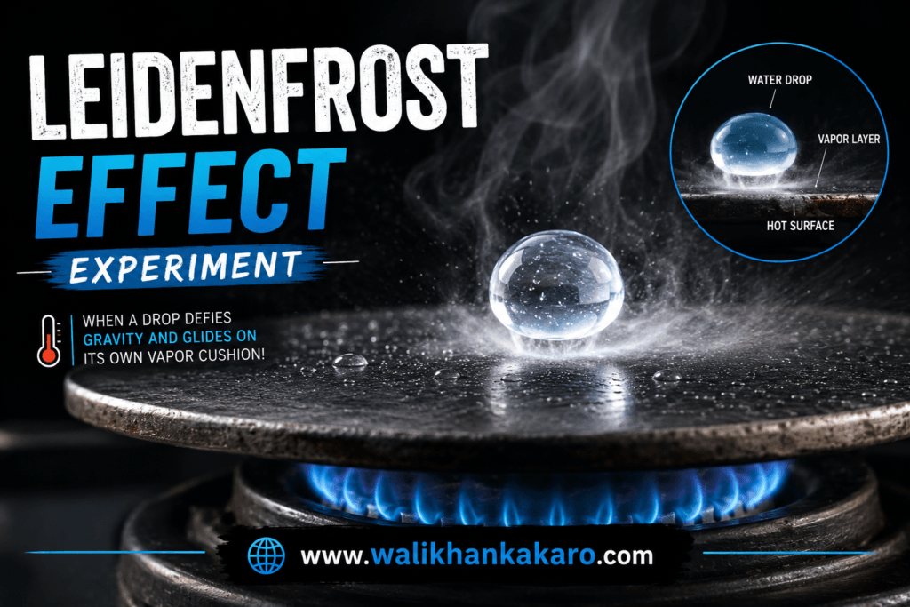 Leidenfrost effect experiment