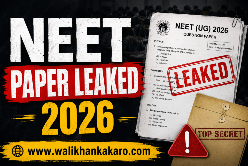 NEET paper leaked 2026