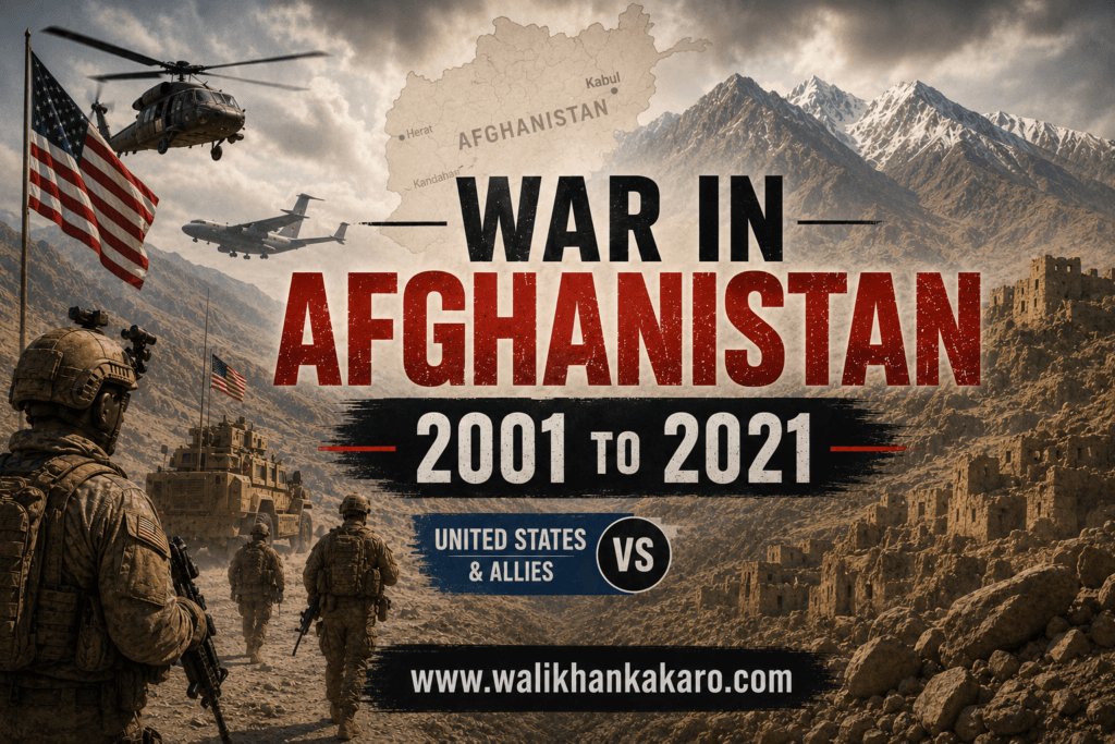 War in Afghanistan 2001 to 2021