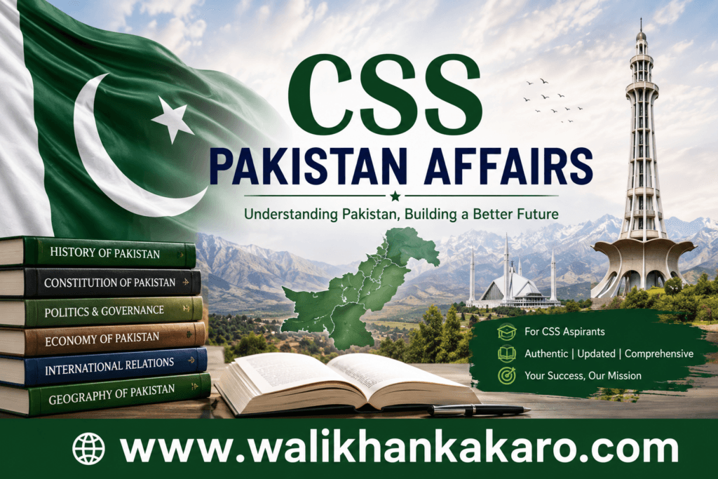 CSS Pakistan Affairs
