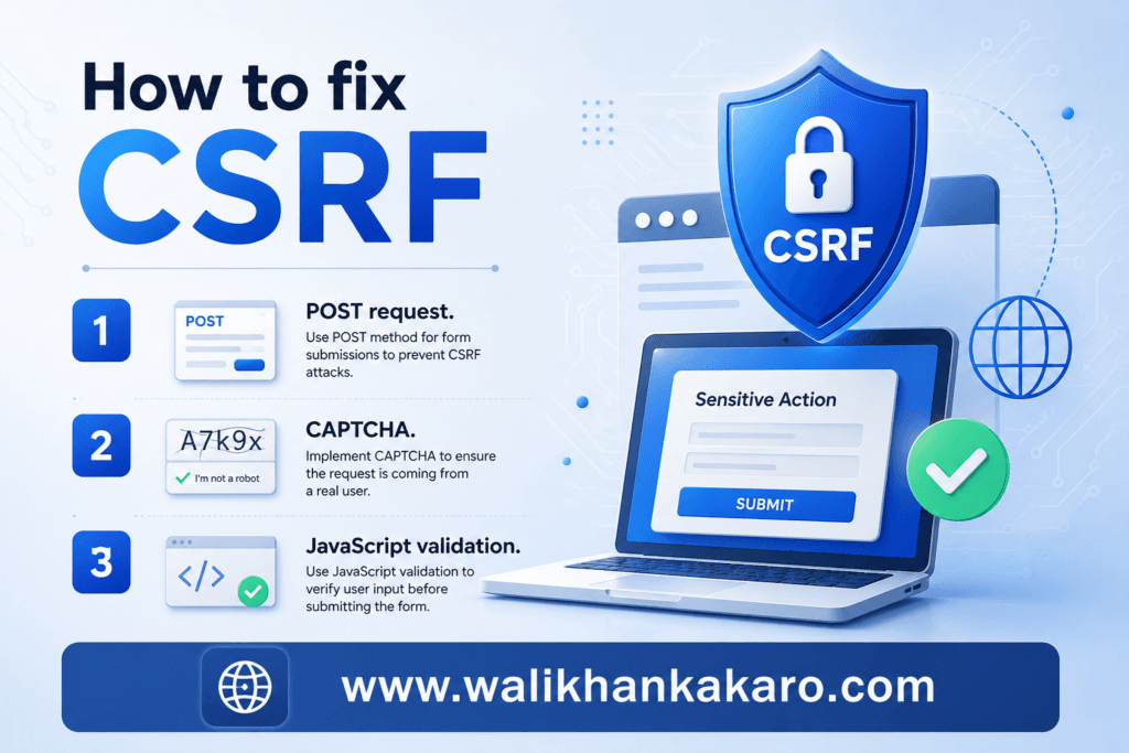 How to fix CSRF 1
