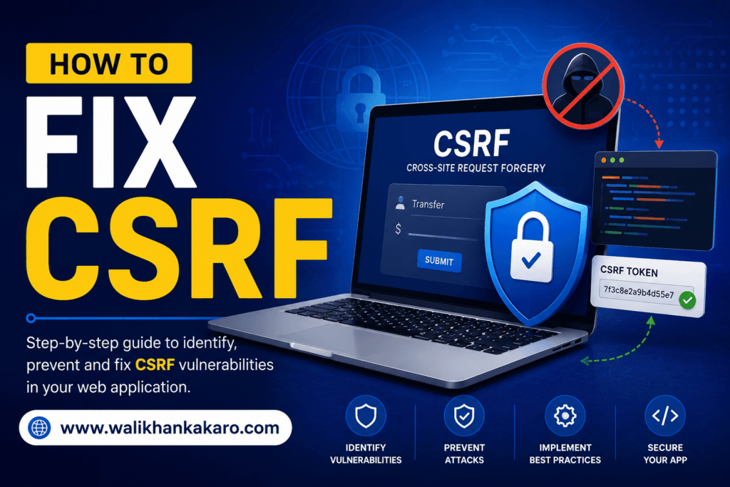 How to fix CSRF
