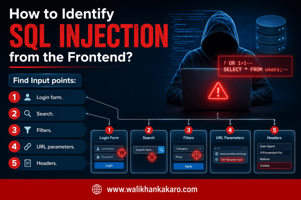 How to identify SQL Injection from the frontend 1