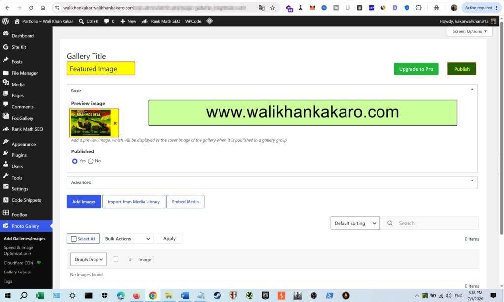 How to Add a Photo Gallery in WordPress 3