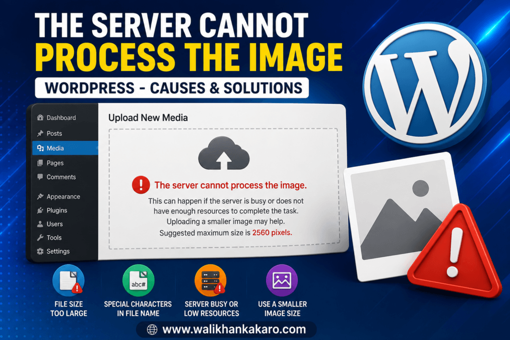 The Server Cannot Process the Image WordPress
