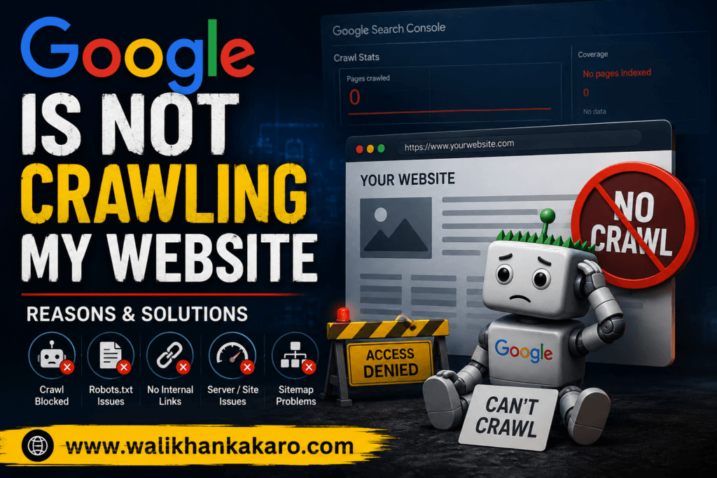 Google is not crawling my website
