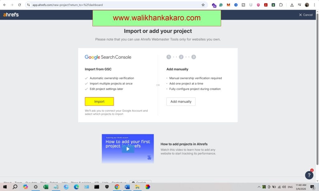 How to Connect Ahrefs to WordPress Website 1