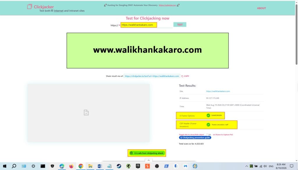How to protect from clickjacking in WordPress 4