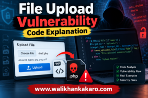 File upload vulnerability code explanation