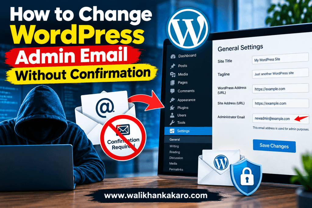 How to Change WordPress Admin Email Without Confirmation