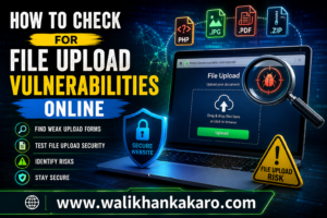 How to check for file upload vulnerabilities online