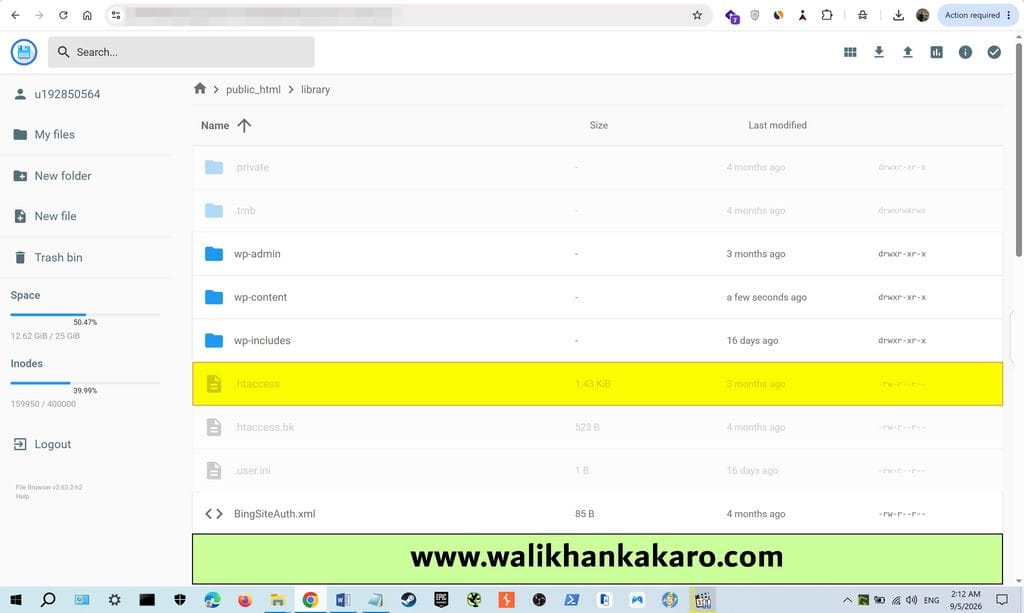 How to fix a 500 error on Hostinger 3
