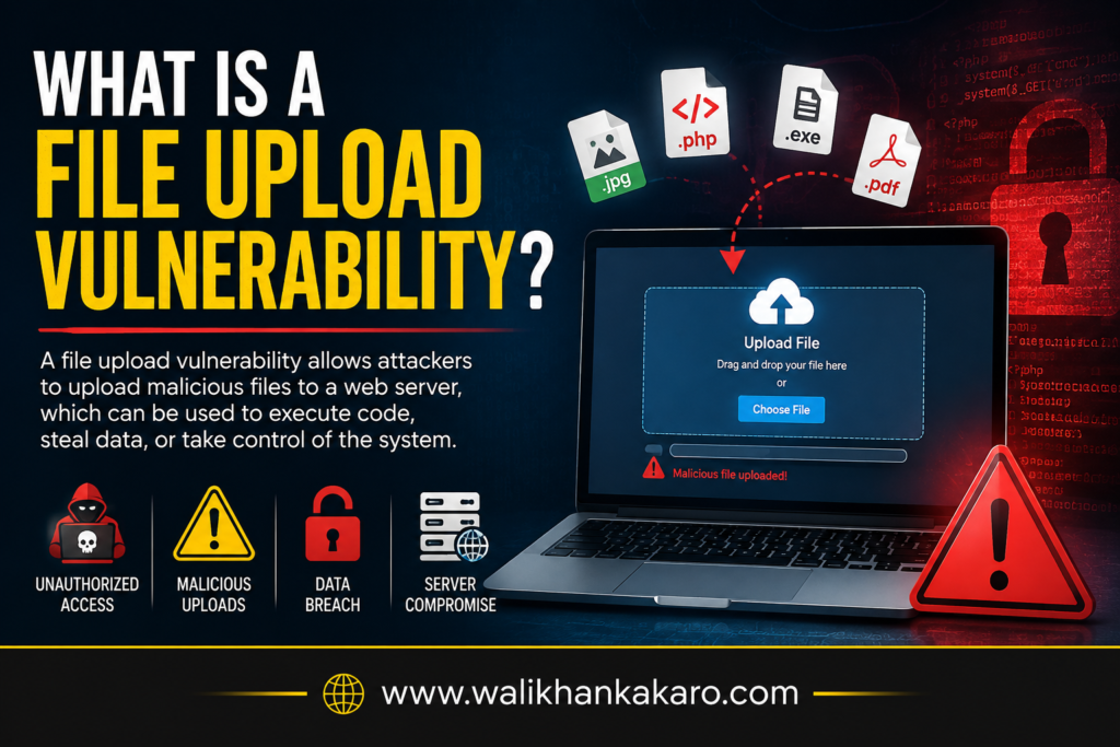 What is file upload vulnerability