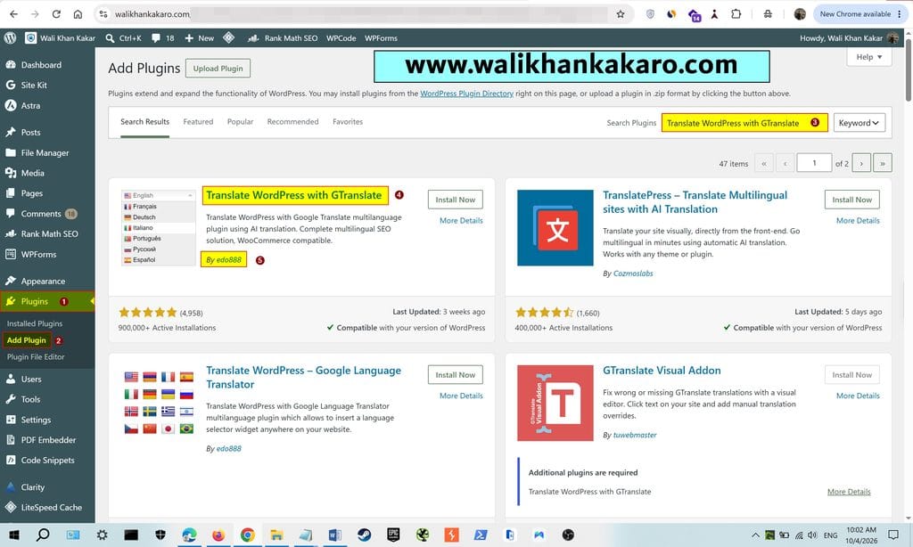 How to add multiple languages in WordPress 1