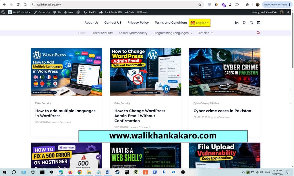How to add multiple languages in WordPress 5
