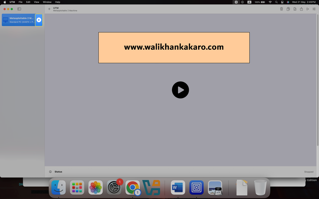 Install Metasploitable 2 Machine on a MacBook 11